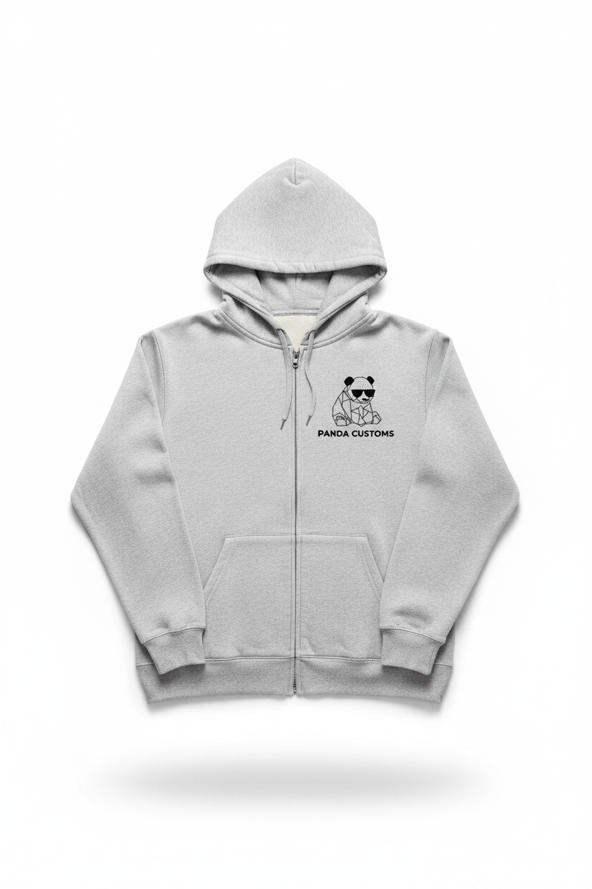 Zip Up Shattered Hoodie Front